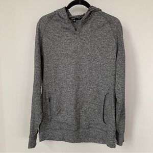 Public Rec Dark Gray Space Dye Long Sleeve Hoodie Pullover Size M